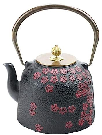 Teiera Ghisa Teiere Giapponese 40.5oz/1.2L Teiere Ghisa Teiera Senza Rivestimento Teiere Giapponesi Dipinte A Mano Creativo Casa O Cucina Teiera in Ghisa Teiera Giapponese