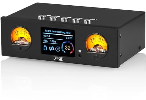 Lettore Digitale USB, Amplificatore Pre-audio HiFi Lossless, Esclusivo Metodo Di Visualizzazione VU Meter Con Funzione Di Prelievo Del Microfono