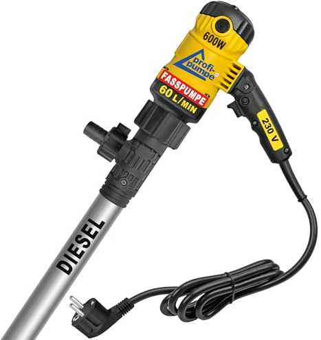 Dieselpump, 60 l/h, biodiesel dieselvärmeoljepump 230 V 600 W självsugande, oljesugande överflödespump