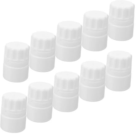 BEBEMOKO 10 Pezzi Flacone Porta Medicinali in Plastica Leggera e Portatile Contenitore Per Compresse e Capsule Design Pratico Per Viaggi e Uso Quotidiano