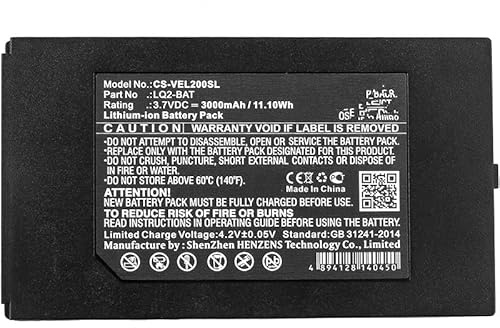 Batterie de rechange pour Vernier Go Direct, LabQuest 2, LabQuest Stream, Spectrophotomètre Plus, SpectroVis PN : Vernier LQ2-BAT 3000 mAh / 11,10 Wh