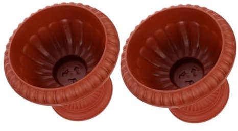 Alipis Classic Urn Planter Pot Plastic Flower Pot Garden Decor for Patio Home Decor