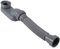 Flexible 1 1/2 P-Trap, Freestanding Tub Drain Flat Flexible P-Trap 1-1/2 Shower Drain Interface 1.7in for Bathtub Shower Bathroom