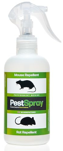 Mouse Repellent Spray for Mice & Rats, Peppermint Oil Rodent Repellent, Humane Indoor & Outdoor Spray
