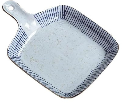 Fuente de horno de cerámica resistente al calor con dos asas, apilable, rectangular, versátil y lavable, ideal for cocinar lasaña, pan y carne.