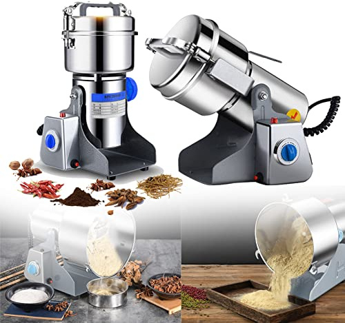 800g 2500g Electric Grain Mill Grinder, Grains Spices Hebals Cereals Coffee Dry Food Grinder Mill Grinding Machine Gristmill Flour Powder Crusher
