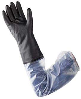 gants chimique en pvc - débouchage et produits chimiques - longue manchette - taille 10 - ceta 273-307-10-6