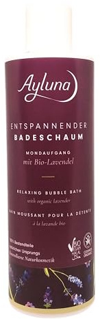 Ayluna Naturkosmetik Entspannender Badeschaum Mondaufgang mit Bio-Lavendel 400 ml