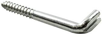 SN-TEC Schraubhaken/Wandhaken verzinkt gerade 60mm mit Schlitz (10 Stück)