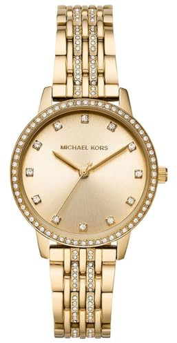 Michael Kors Melissa Watch für Damen, Quarz-Dreizeigerwerk mit Edelstahlarmband
