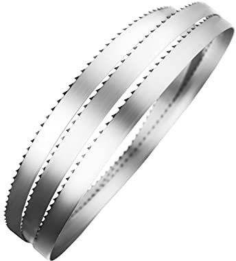 ACOKU Hojas de Sierra de Cinta for Cortar Huesos, Carne, Pescado congelado 1600x16x0,56mmx4T 1600mm Hoja de Sierra de Cinta for Alimentos con Ancho 16mm 1 ud.