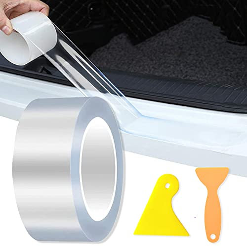 XZEIT Pellicola Protettiva Auto per Vernice Adesiva, Autoadesivo per Soglia Portiera e Protezione Davanzale (5 cm × 1)