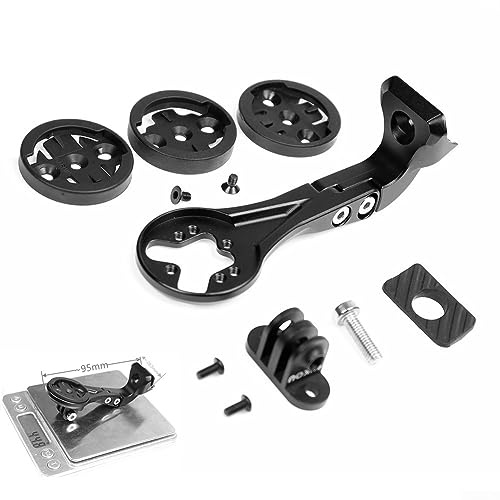 Support d'ordinateur de vélo pour Garmin Bike Support GPS pour Trek Madone SLR7/9, support de guidon de vélo de VTT - Support de vélo avant étendu pour ordinateur de cyclisme (court)