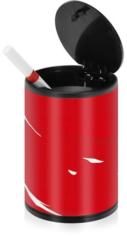 Großer Aschenbecher für Zigaretten mit Deckel, Edelstahl, tragbar, Autozubehör, Tasse, Aschenbecher für Camping, Büro, Fahrzeug