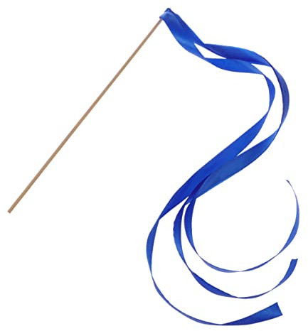 STOBAZA 30 Stück Blaue Feenstäbe mit Seidenband für Hochzeitsfeier