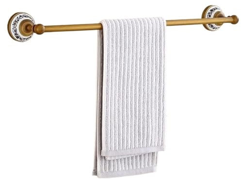 Handtuchhalter, Handtuchständer, antiker Handtuchhalter im europäischen Stil für Badezimmer, Badetuchständer, doppellagiger Ständer, komplett aus Kupfer, Handtuchregal für Badezimmer (Farbe:
