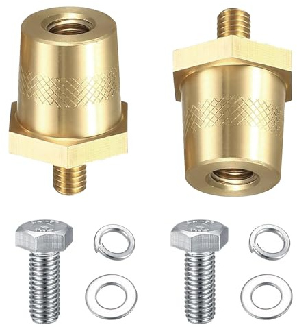 ZUOQIANG 2 Pcs Battery Pole Adapter Pair With M8 Terminal Connectors, Auto Post Adapters for Battery Connections