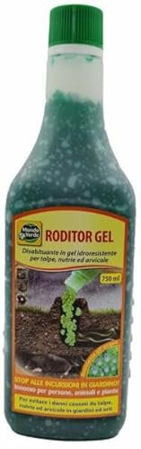 Roditor Gel Disabituante Repellente in Gel 750ml, Repellente per Talpe, Topi e Roditori da Giardino