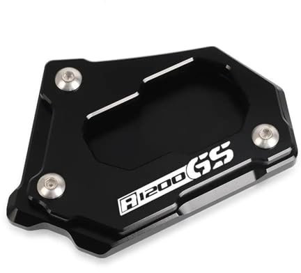 SNWDBH Motorrad-Ständerfuß-Seitenständer-Verlängerungspolster Für R 1200 GS LC R1200GS R1250GS Adventure 2013-2022 2023 Ständervergrößerer(SCHWARZ,XXL)