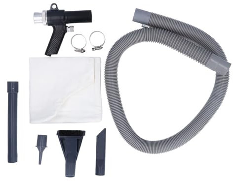 Druckluftpistole, Robuste Konstruktion aus Legiertem Stahl, Einstellbarer Blas-Saug-Schalter, Vielseitig für Kunststoff, Metall, Glas, Ergonomischer Griff mit Verschiedenen