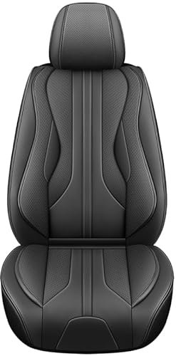 Roguzm Autositzbezüge Universal passend für VW Passat B6 Golf 4 Golf 5 Passat B5 Golf 7 Guan Polo Golf Mk4 Passat B8 VW Golf 5 Golf 6 Premium PU Leder Kissenbezüge