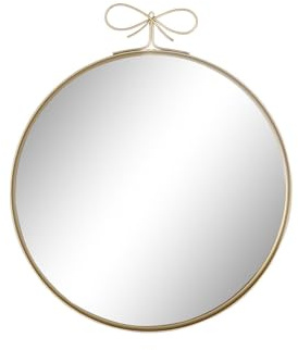 ESPEJO HIERRO CRISTAL 60X2,5X70 DORADO