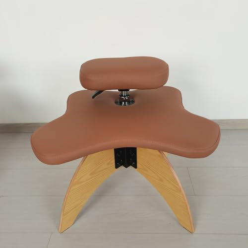 Ergonomischer Kniestuhl mit Rückenstütze, Haltungsstuhl, vielseitiger Meditationsstuhl mit bequemem gepolstertem Sitzkissen und Kniestütze, höhenverstellbar
