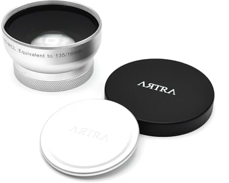 ARTRA LAB FUNKYFRAME WCL 16mm Wide Conversion Lens Compatible with Fujifilm X100 / X100V / X100F / X100T Cameras, Wide-Angle Attachment, Silver