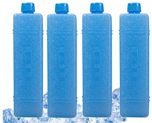 Dünne Kühlakkus Für Kühlbox, 4 Packungen Gefrierblöcke, Eiskristallbox | 200ml Klimaanlagen Ventilator, Kühlakkus, Wiederverwendbare Kühlelemente Für Kühlschrank Und Luftkühler Camping