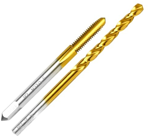 ASNOMY M3 x 0,5 Gewindeschneider und 2,5mm Bohrer Set,HSSG, Einschnittgewindebohrer Gewindebohrersatz, Gewindeschneiden, Gewindeschneidset