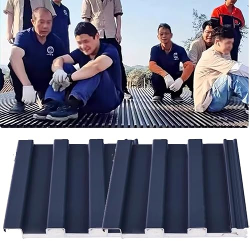 WLCGYD Double-Layer Aluminium Roof Tiles, Large Great Wall Panel for Walls and Ceilings, 82 78 75 67 63 60 51 47 43 39 Inches Long Waterproofing Metal Roofing Cladding(Grey,10pcs-l 1.1m/43.3in)