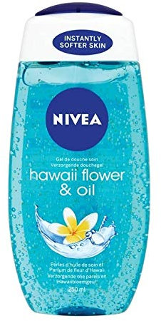 NIVEA Gel doccia da donna Hawaii Flower & Oil, confezione da 6 (6 x 250 ml)
