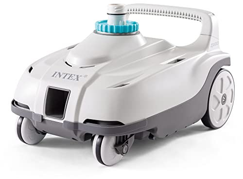 INTEX 28006E ZX100 Druckseite oberirdischer automatischer Poolreiniger: für größere Pools - reinigt den Poolboden - entfernt Schmutz - Abnehmbare Filterwanne - 6,4 m langer verwicklungsfreier Schlauch