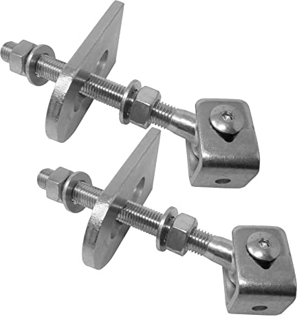 2 x SO-TOOLS® Torscharnier M16 U lang mit Anschweißlasche, verzinkt, verstellbar Konstruktionsband Torband Anschweißband