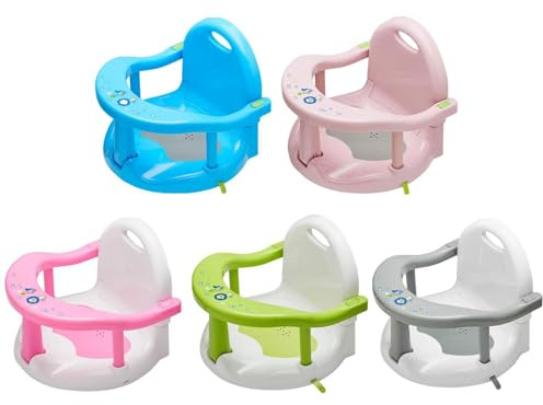 Baby Bath Seat Toddler Bathtub Seat with Suction Cup Base, Anti-Slip Foldable Bath Seat with Suction Cups, Bathtub Chair Baby, Baby Bath Seat for 6-18 Months