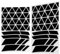 Aluscota Reflektoren Sticker - Reflektierende Aufkleber Schwarz für Helm,Fahrrad,Auto,Elektroroller | Schwarz Reflektoren Fahrrad Sticker Set für Kinder Erwachsene (Triangle/arc/2pcs)