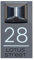 Numéros de maison solaires - Panneau solaire moderne anthracite - Étanche - Personnalisé avec n'importe quel numéro de porte et nom de rue (gris)