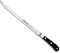 Arcos Cuchillo tallado Acero Inoxidable. Cuchillo para cortar jamón y carne. Mango ergonómico polioximetileno y Hoja 250 mm. Serie Regia. Color negro/oro.