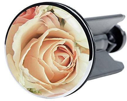 Sanilo Waschbeckenstöpsel Rosa Rose, schöner Stöpsel für das Waschbecken, universal mit Motiv