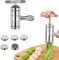 Macchina per pasta manuale, in acciaio inox, pressa per pasta fresca, per la casa o il ristorante, 18 x 13,5 x 9 cm (5 x forme)