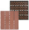SUBTLETY 5m² WPC Piastrelle per Terrazze da Giardino 55 Pezzi Mattonelle per Patio 30x30cm Piastrella con Incastro Sistema e Drenaggio Griglia Pavimentazione per Esterni Laghetti (Type A, Marron)