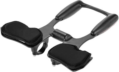 Acouto Fibra de Carbono Bicicleta Aerobar Bicicleta Carretera Triatlón Reposabrazos Manillar Racing Aero Bar y la Longitud del Brazo Pueden para una Calidad Los Descansos Completos Pueden Ser