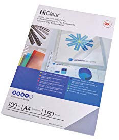 GBC,504846,HiClear AA8Abdeckfolien (200Mikrometer, A4, kristallklar)100 Stück transparent
