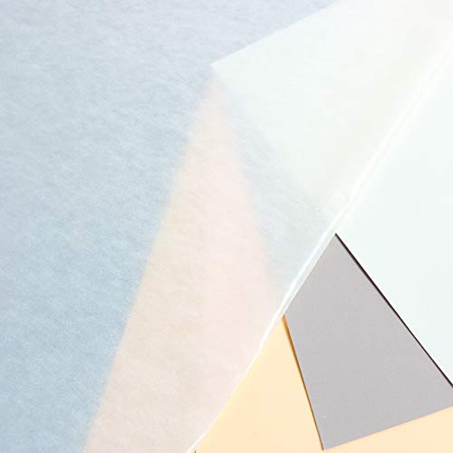 Clairefontaine - Ref 93478C - Kristallpapper (paket med 20 ark) - 50 x 65 cm i storlek, 45 gsm klart papper, lätt med starkt motstånd, syrafri, pH-neutral