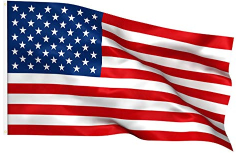 TRIXES Große USA-Flagge Amerikanische Sterne und Streifen 5ft x 3ft Flagge Sportliche Veranstaltungen 4. Juli | Robustes Gewebe, kräftige Farben, nationale Feiern, Innen Außen Dekoration
