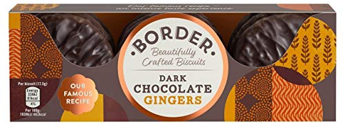 Border Biscuits The Legendary Dark Chocolate Ginger 150g (Pack of 6)