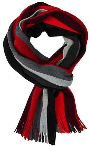 Herrenschal Wollschal Strickschal Winterschal Warm & Weich Streifen Karo mehrere Farbe