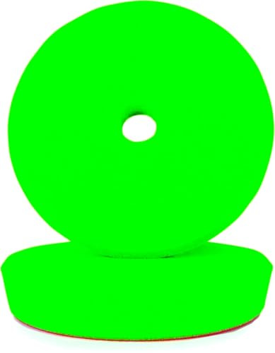ALCLEAR 50145G Polierpad Auto Polierschwämme, mittel hart für RUPES Poliermaschine, Durchmesser : 145/128x25 mm, grün, 2er Set, Polierpad, Polierschaum