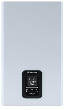 Ariston NEXT EVO X SFT - Scaldabagno a Gas Naturale Istantaneo a Camera Stagna 16 L/NG EU Sicuro con Display LED Intuitivo e Funzione ECO EVO per Maggior Risparmio 34,5x18,7x66 - Classe Energetica A+