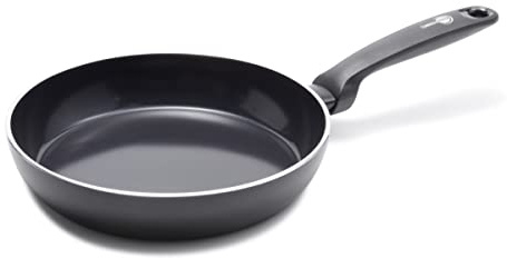 GreenPan Torino Healthy Ceramic Non-Stick 24 cm Frying Pan Skillet, PFAS Free, Induction, Oven Safe up to 160°C, Black